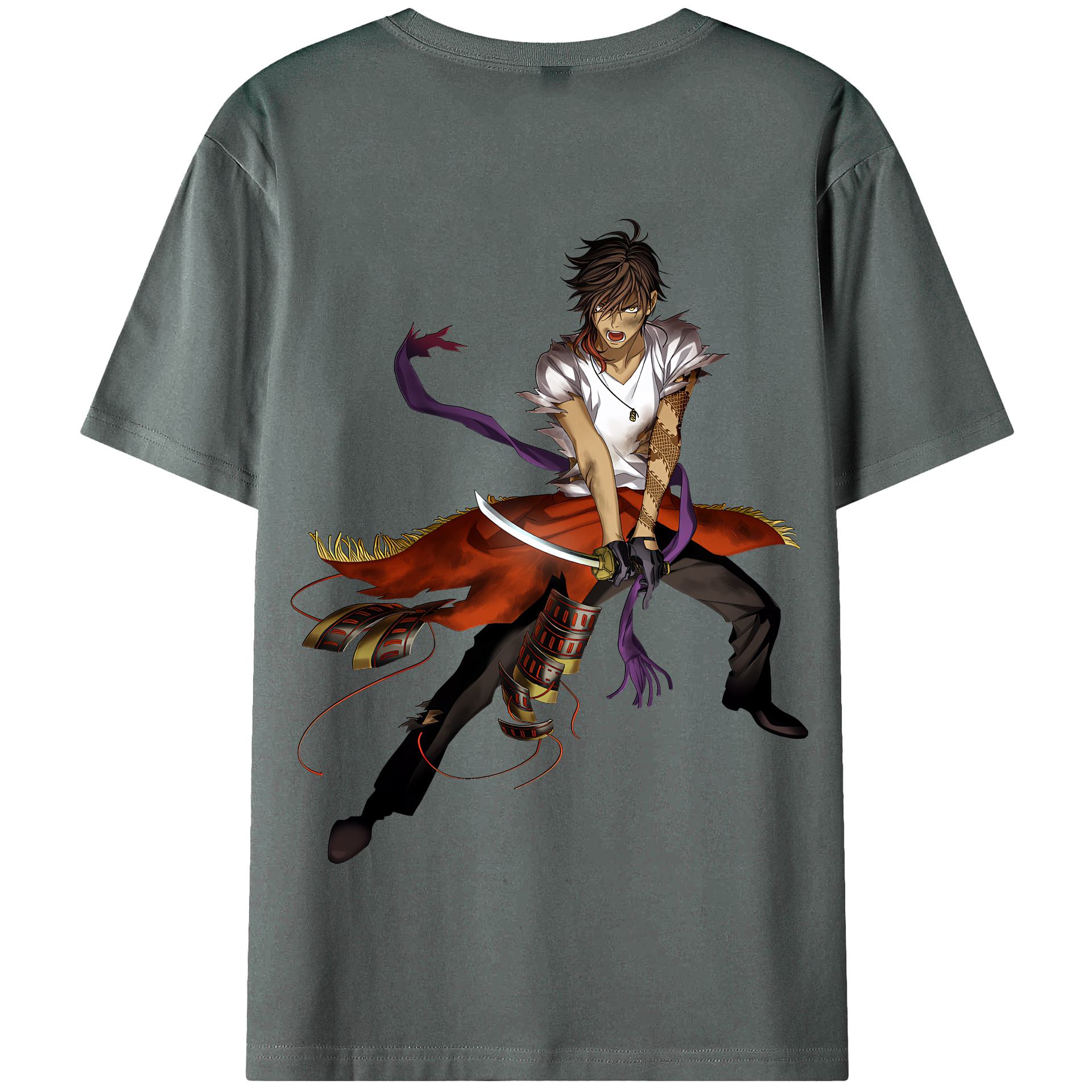 （画像用） 刀剣乱舞 Touken Ranbu 綿100％半袖Tシャツ（背面プリント）